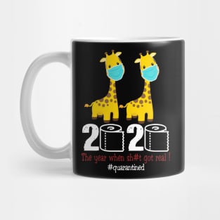 Giraffe 2020 The year when shit got real Mug